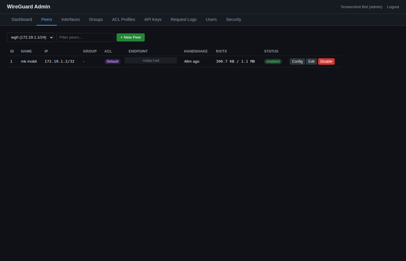 Peer-hallinta live-tilalla